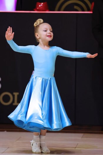 SKY BLUE 3 PIECE JUVENILE SET BALLROOM AND LATIN