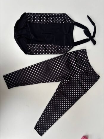 BLACK POLKA DOT 2 PIECE PRACTICE SET