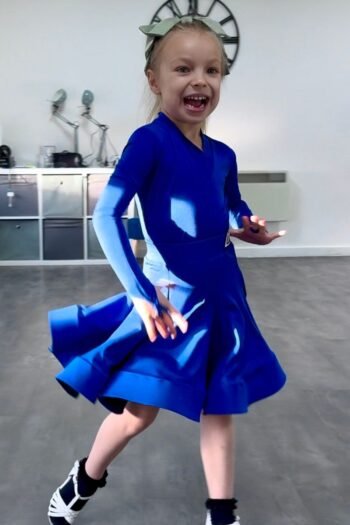 ROYAL BLUE JUVENILE 2 PIECE SET LATIN